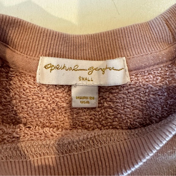 Spiritual Gangster Namaste Graphic Light Pink  Pullover Sweatshirt Sz Small - Picture 7 of 13